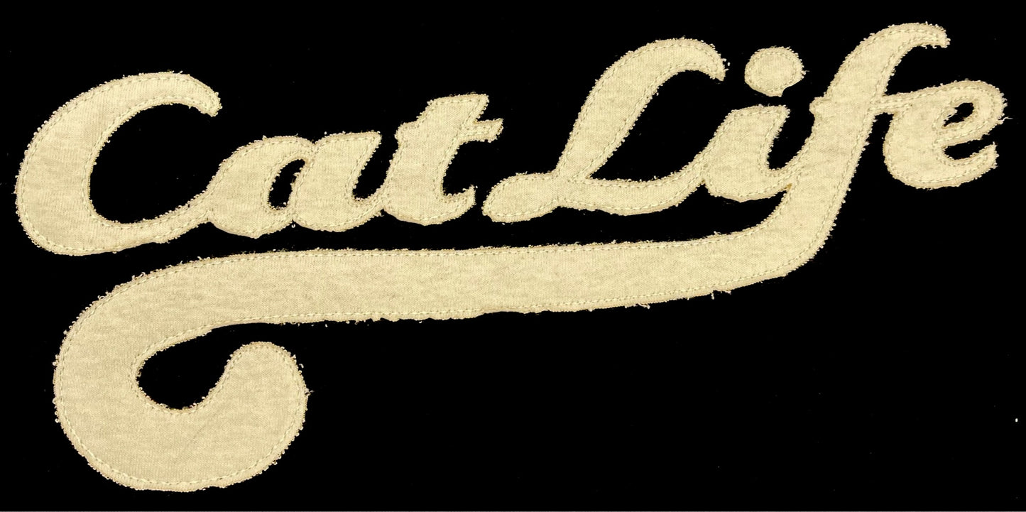 Cat Life Tail Natural Appliquéd Tee