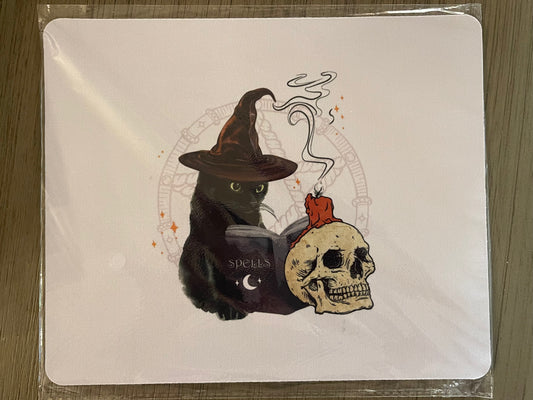 Witch Kitty Casting Mouse Pad