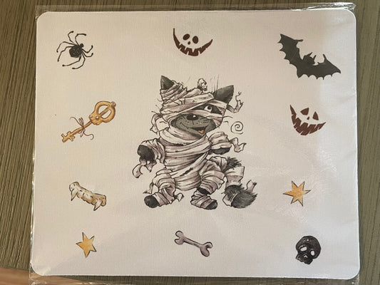 Cute Mummy Kitty Mouse Pad