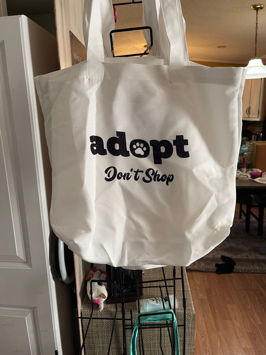 Adopt Don’t Shop Tote Bag