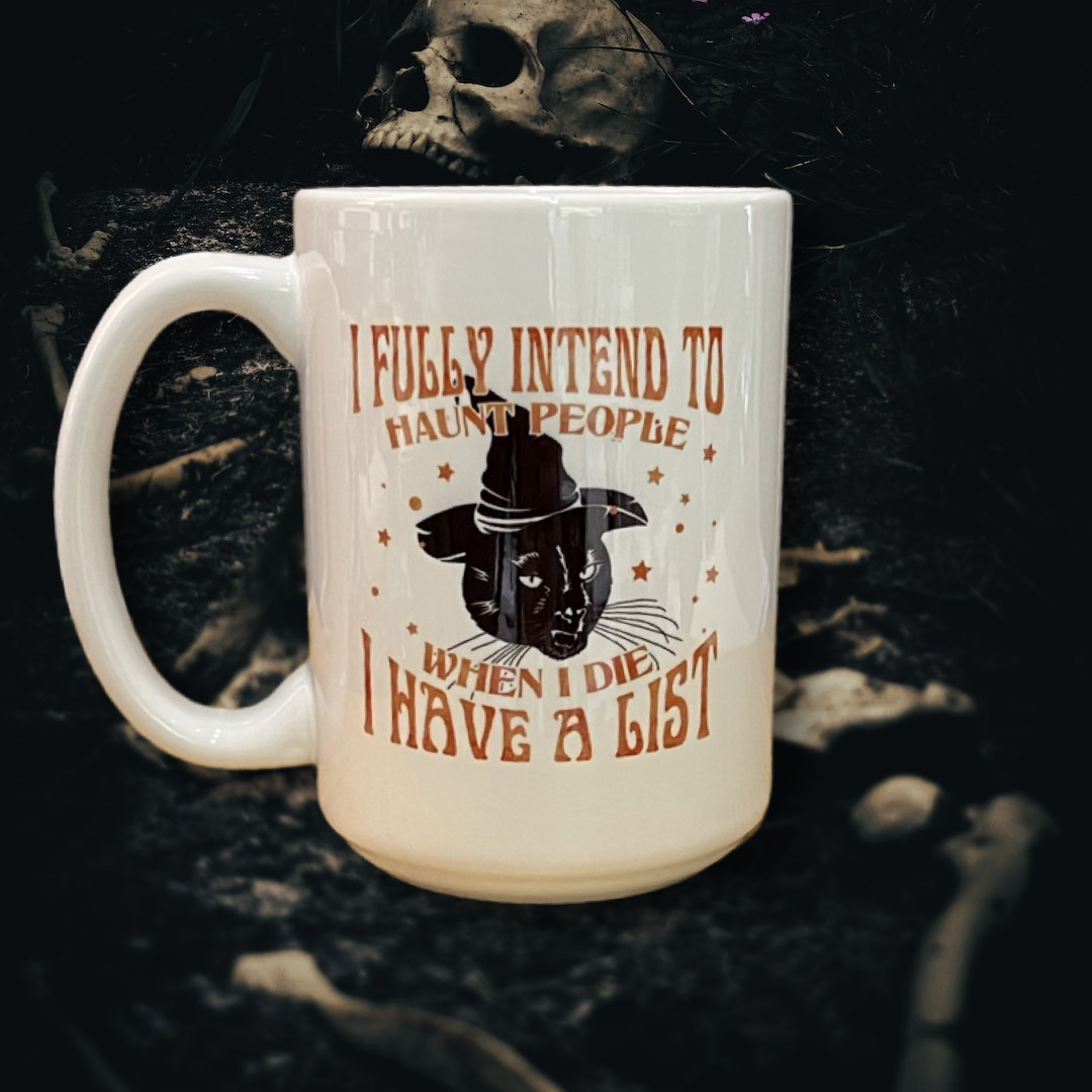 15 oz Mug  Black Cats Haunt List