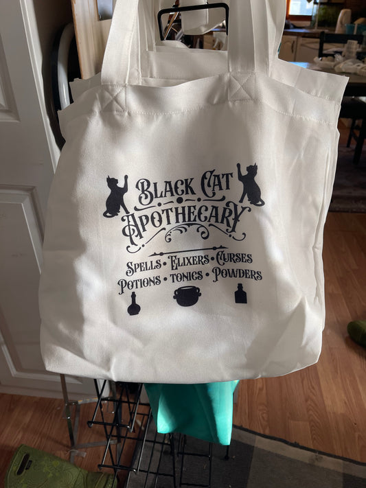 Black Cat Apothecary Tote Bag