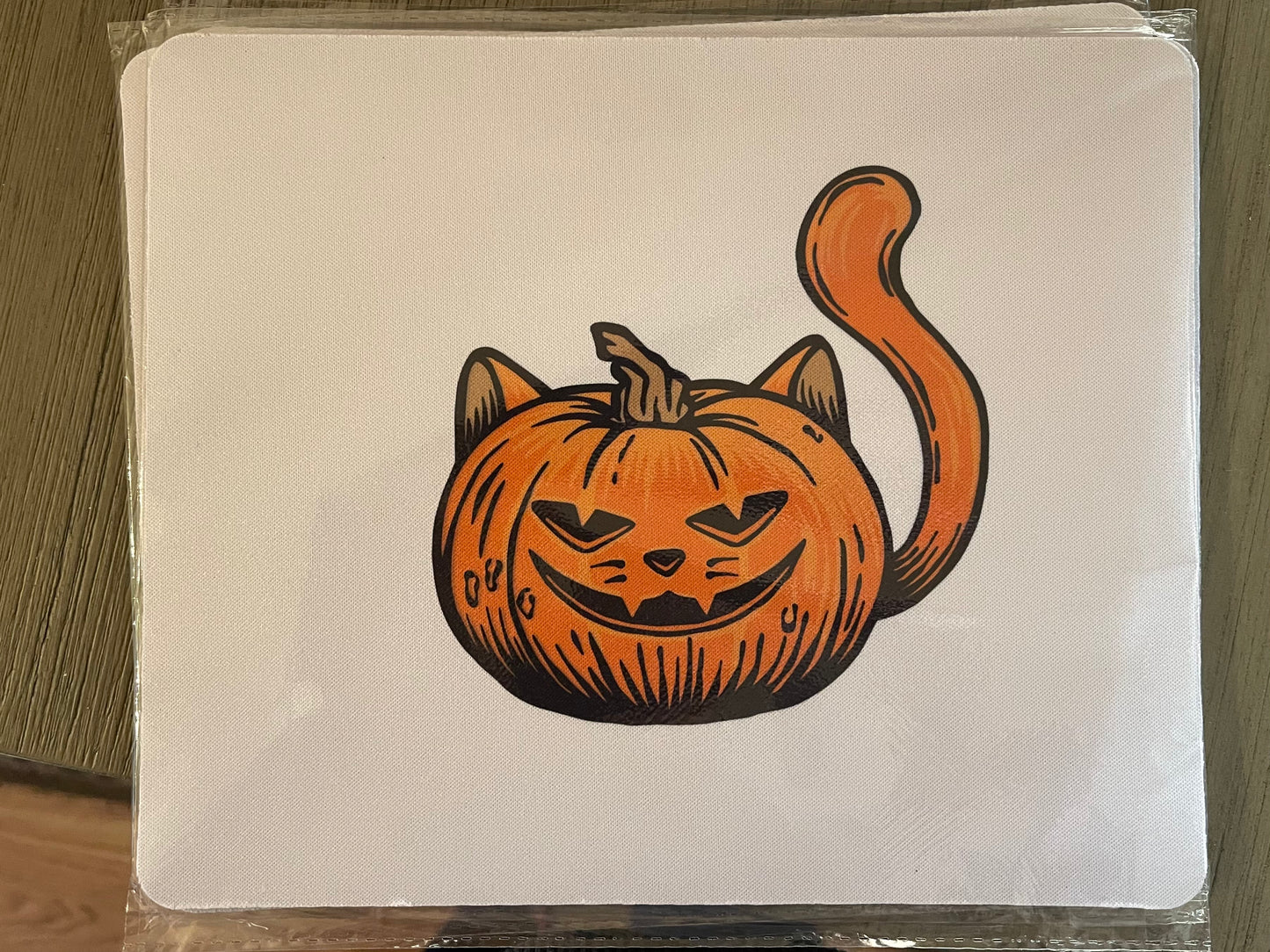 Pumpkin Kitty Mouse Pad
