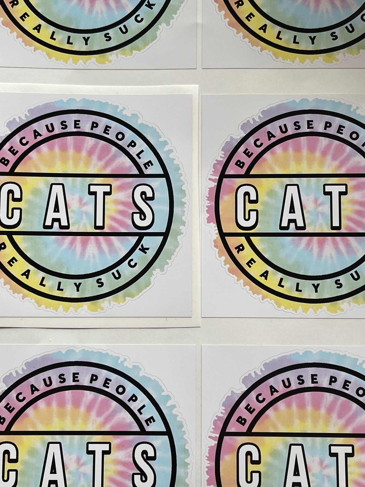 CATS- Because People Really Suck Sticker