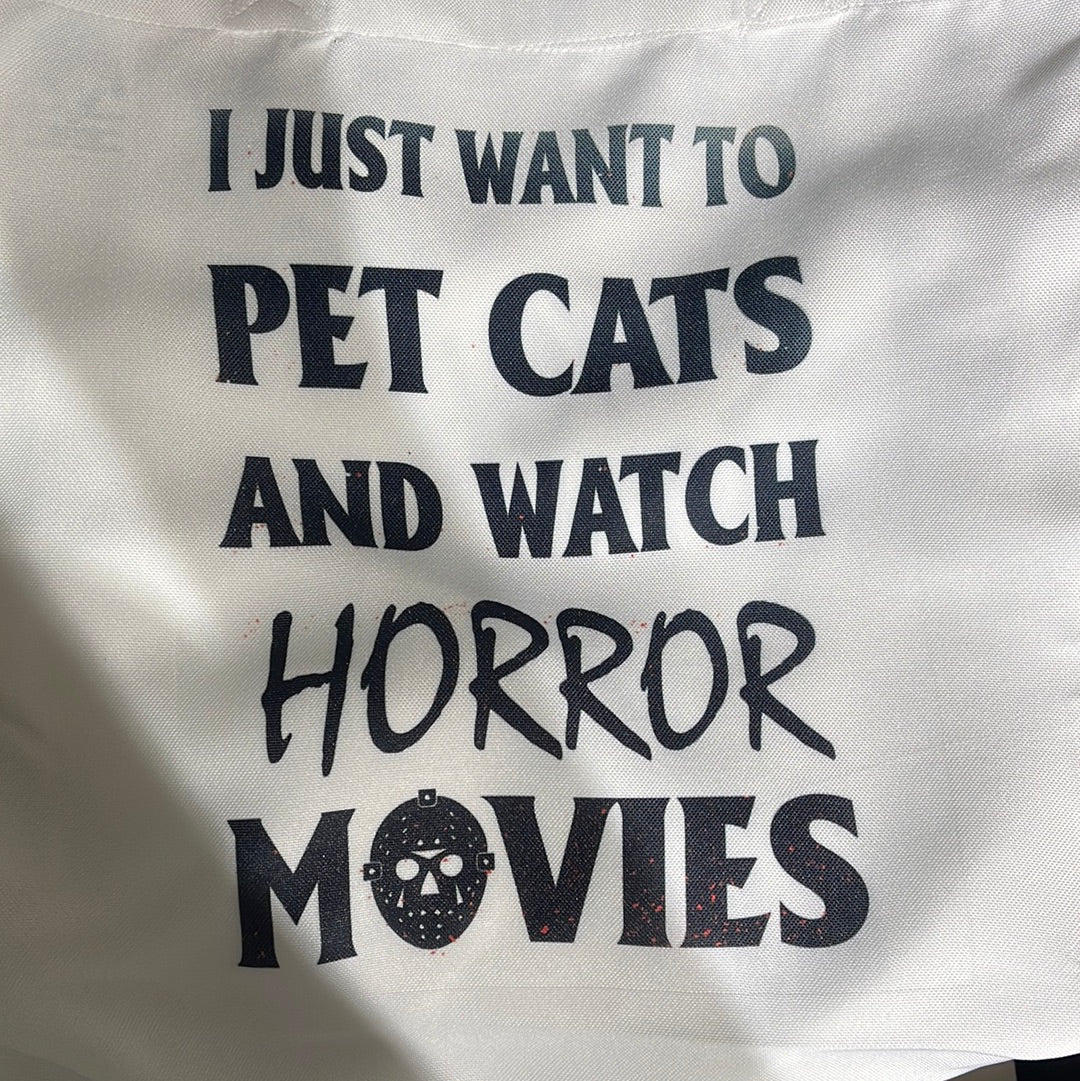 Pet Cats & Watch Horror Tote Bag