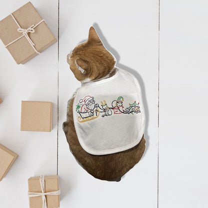 Santa’s Catdeer Baby Bib- Cat Cape