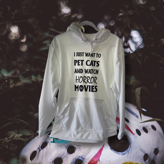 Pet Cats & Watch Horror Hoodie