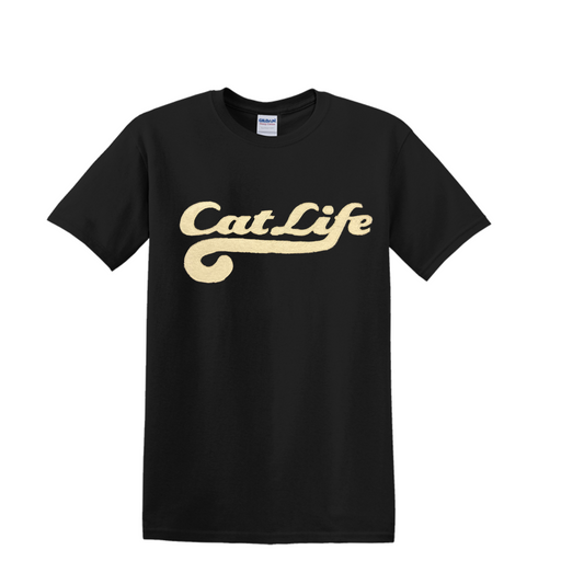 Cat Life Tail Natural Appliquéd Tee